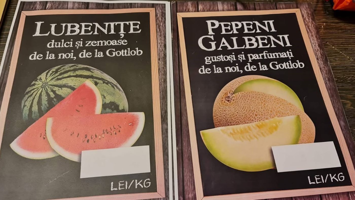 Pepeni românești, pe rafturile supermarketurilor din Londra