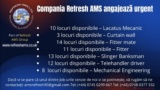 Compania AMS Refresh LTD căuta electricieni, lacatusi mecanici, fitters, fitters mate, necalificati